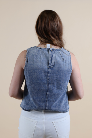 All-American Denim Tank Top