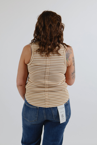 Everyday Muse Stripe Henley Tank