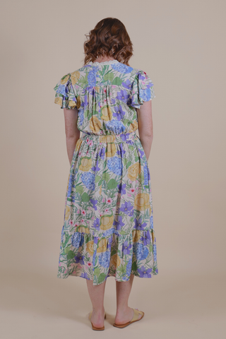 Meadow Grace Floral Midi Dress