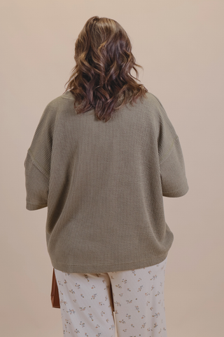 Olive Comfort Top in Plus