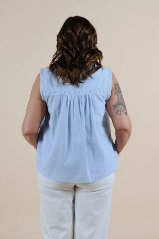 Lovely Babydoll Eyelet Top