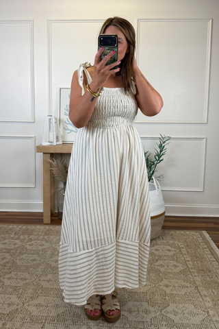 Seabreeze Stripe Midi Dress