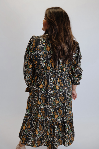 Wildflower Embrace Midi Dress in Plus