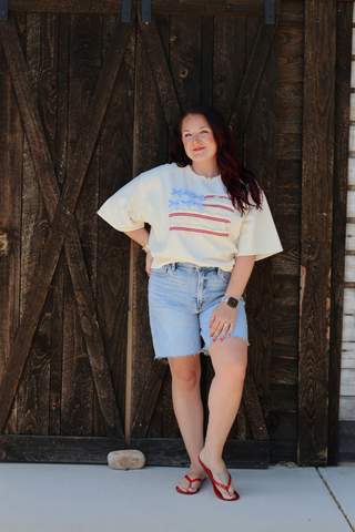 Liberty Lace Flag Pullover