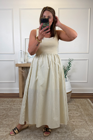 Neutral Charm Dress