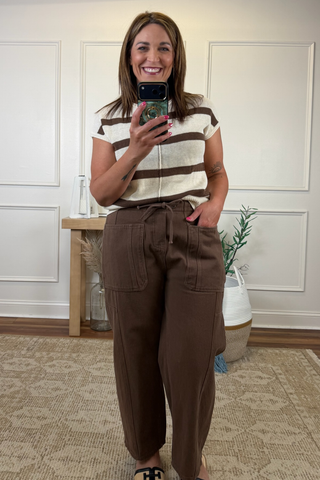 Driftwood Stripe Knit Top
