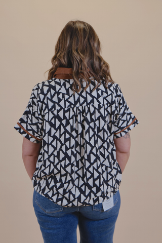 Rustic Geo Blouse