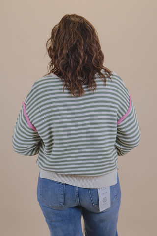 Olive Blossom Sweater