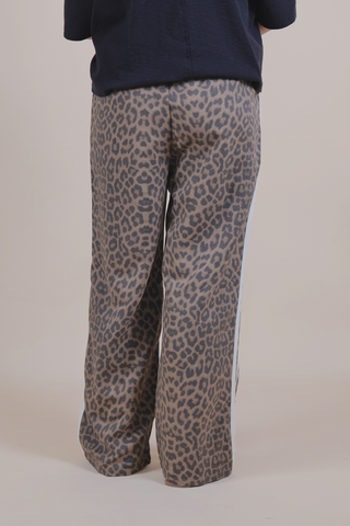 MOCHA LEOPARD PRINT PANTS