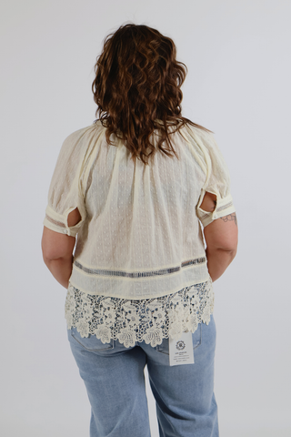 Grace & Charm Trim Blouse