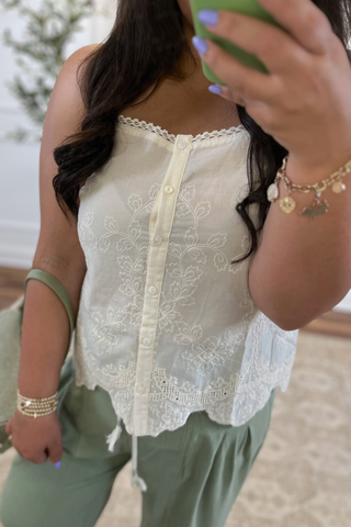 Sweet Magnolia Lace Tank