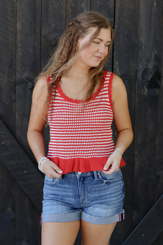 Patriotic Pop Stripe Tank