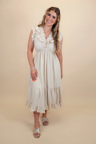 Boho Charm Midi Dress
