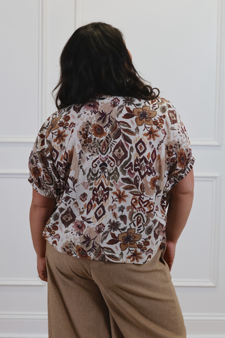 Dusty Garden Dolman Blouse