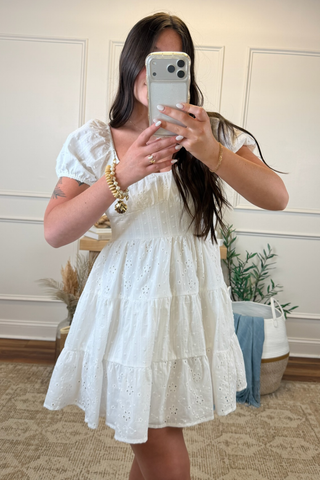 Harbor Bloom Eyelet Dress