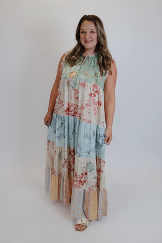 Veranda Charm Floral Maxi Dress