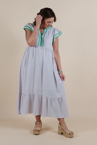 The Green Harbor Stripe Midi
