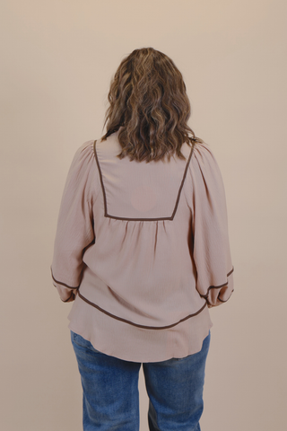 Wildflower Charm Embroidered Babydoll Blouse