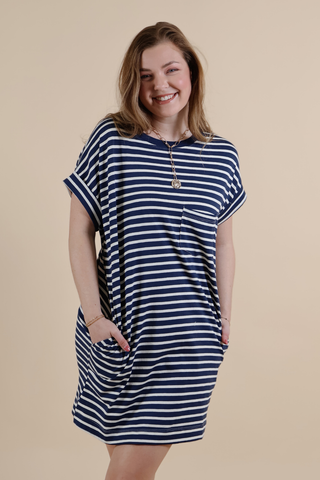 Harbor Days Stripe Tee Dress