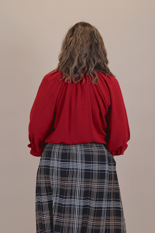 Effortless Elegance Ruffle Sleeve Top