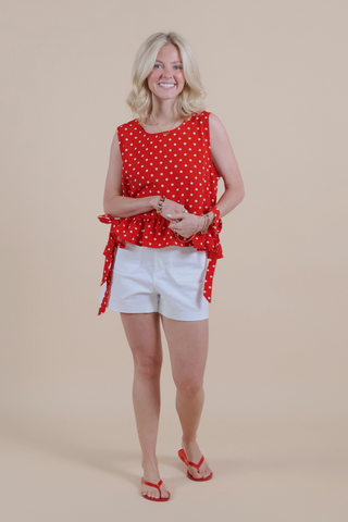 Stars Over Main Street Tie Top