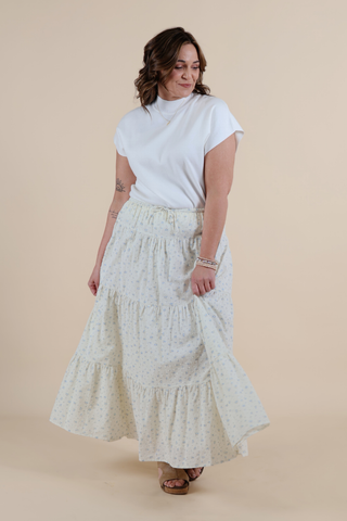 Meadowlight Tiered Floral Maxi Skirt