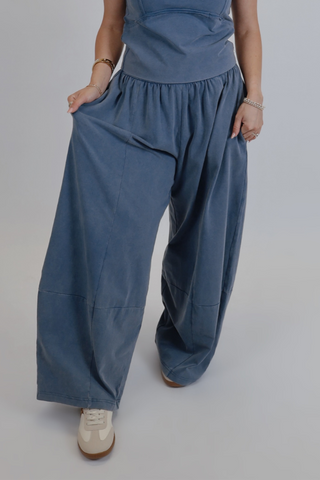 Denim Drift Wide Leg Pants