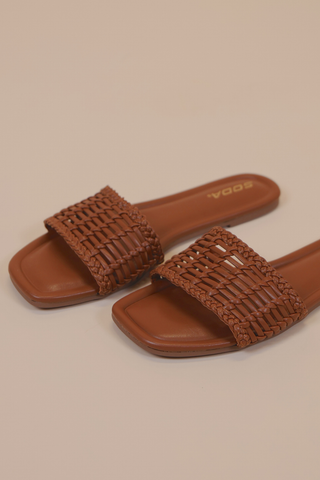 The Savannah Woven Slide Sandals