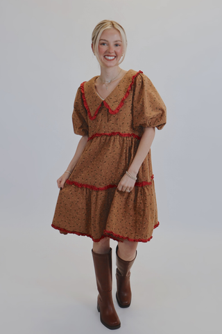 Prairie Petal Cotton Mini Dress