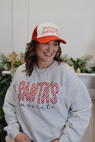 Put It On Santa's Tab Trucker Hat