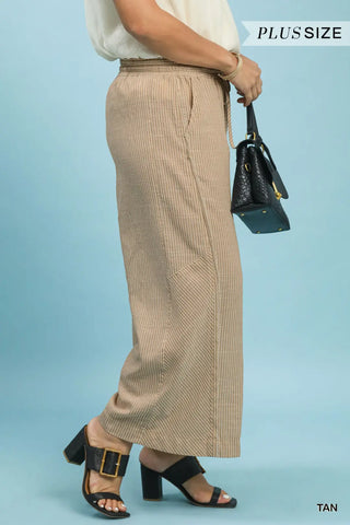 Coastal Stroll Wide Leg Pants in Plus