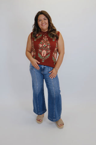 Bloom & Cocoa Sweater Vest