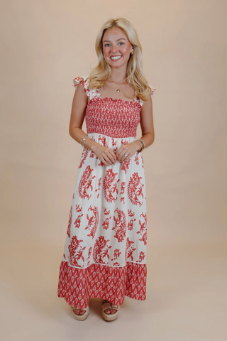 Paisley Picnic Smocked Dress