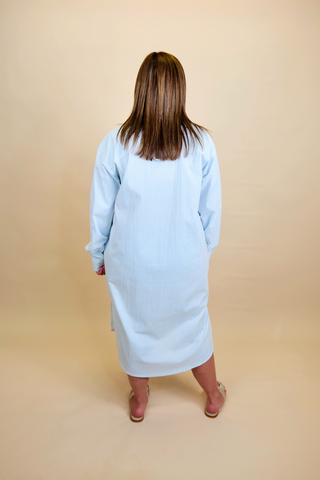 Corsica Button Down Seersucker Dress