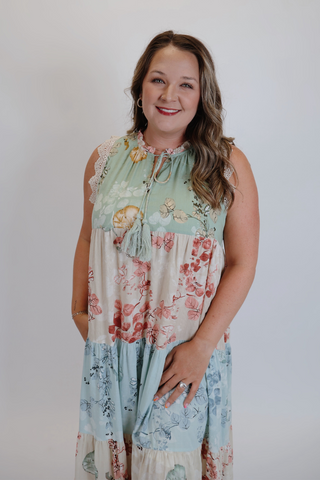 Veranda Charm Floral Maxi Dress