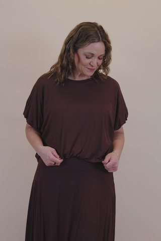 Graceful Drape Skirt Set