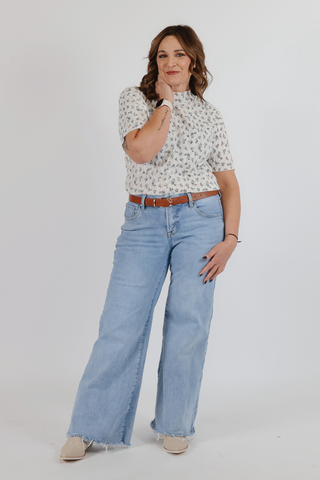 Bluebell Breeze Floral Top