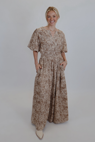 Golden Dusk Maxi Dress