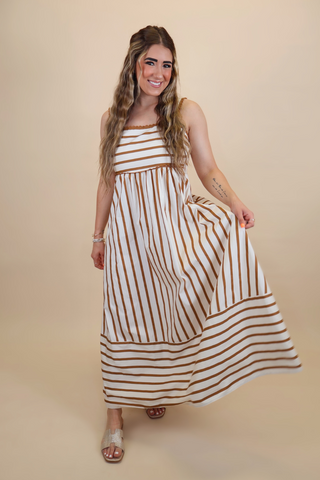 No One Else Striped Maxi Dress