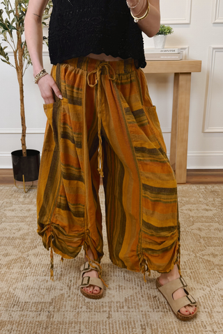 Golden Mesa Stripe Pants
