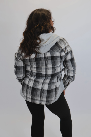 The Hattie Hooded Flannel Jacket