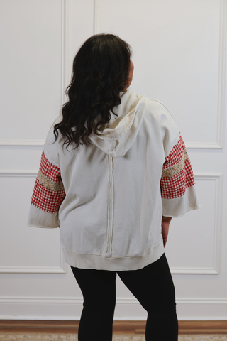Everly Patch Mix Pullover