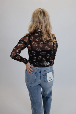 Game Day Glam Mesh Top