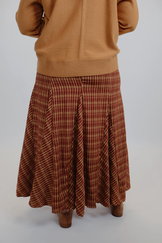 The Autumn Glen Plaid Maxi Skirt