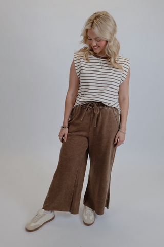 Mocha Stripe Muse Top