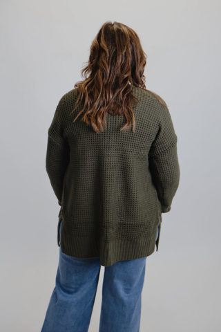 Everyday Comfort Waffle Knit Cardigan