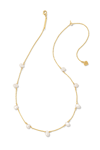 Leighton Gold Pearl Strand Necklace in Freshwater Cultured Pearl
