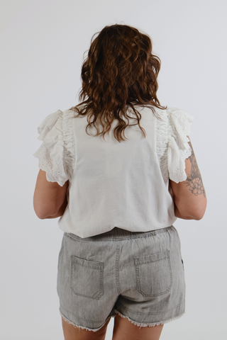 Haven Eyelet Wing Top