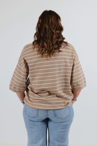 Fresh Start Striped Knit Top