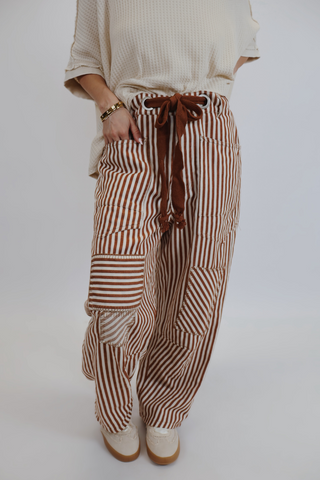 Nightfall Stripe Barrel Pants